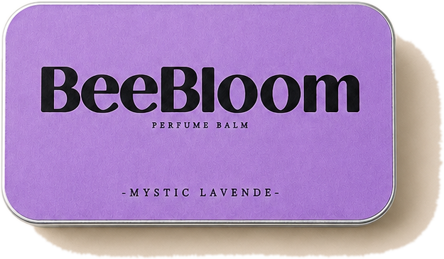 BeeBloom Solid Perfume Balm | Alcohol-Free Natural Lavender Rose Vanilla Perfume.
