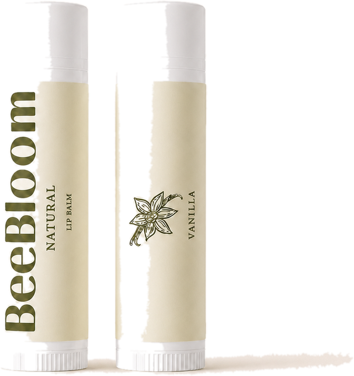 Vanilla Lip Balm 100% Natural (Pack of 2)